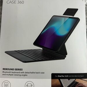 Rebound Series Black Bluetooth Keyboard Case for iPad Pro 12.9